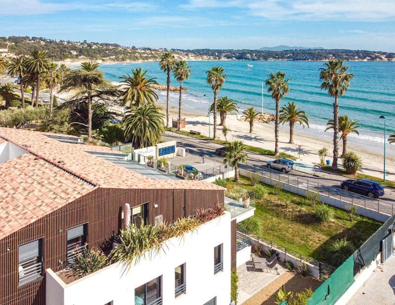 T3 Neuf Avec Terrasse Face A La Mer 邦多勒 外观 照片